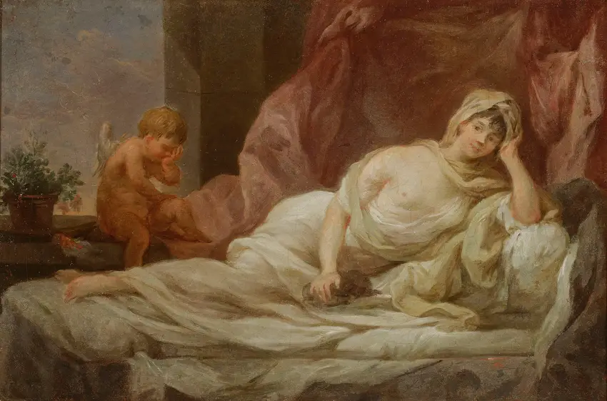 Portrait of Anna Lampel (d. 1800), actress (1800)